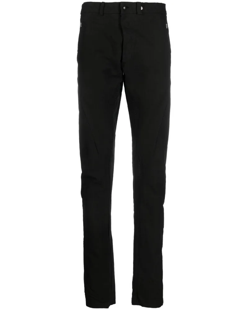 Isaac Sellam Tief sitzende Skinny-Jeans Schwarz