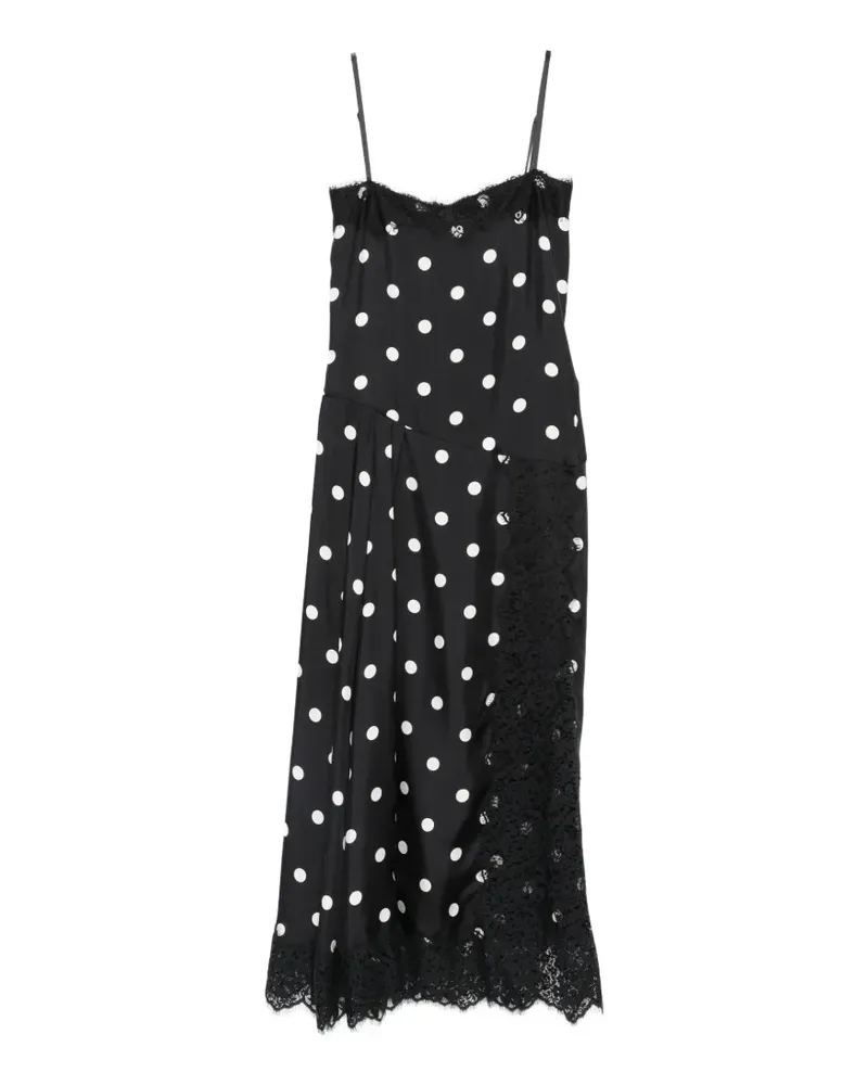 SPORTMAX polka-dot maxi dress - Schwarz Schwarz