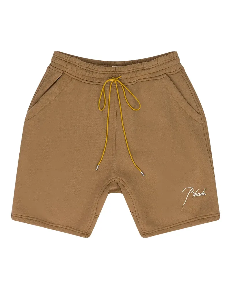 RHUDE Shorts mit Kordelzug - Braun Braun
