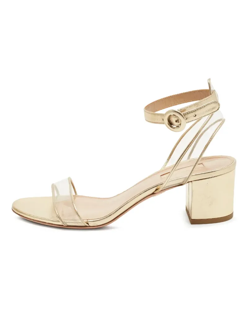 Aquazzura Minimalist Sandalen mit Knöchelband - Gelb Gelb