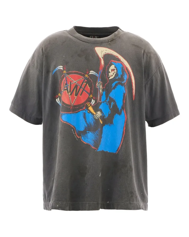 SAINT MXXXXXX Birth and Death T-Shirt - Schwarz Schwarz