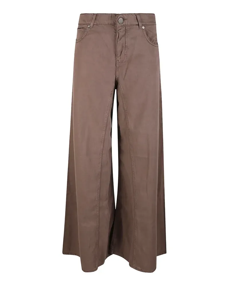 Pinko flared jeans with super wide leg - Braun Braun