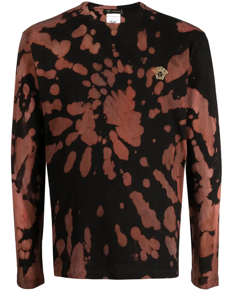 Stain Shade T-Shirt mit Medusa - Schwarz Schwarz