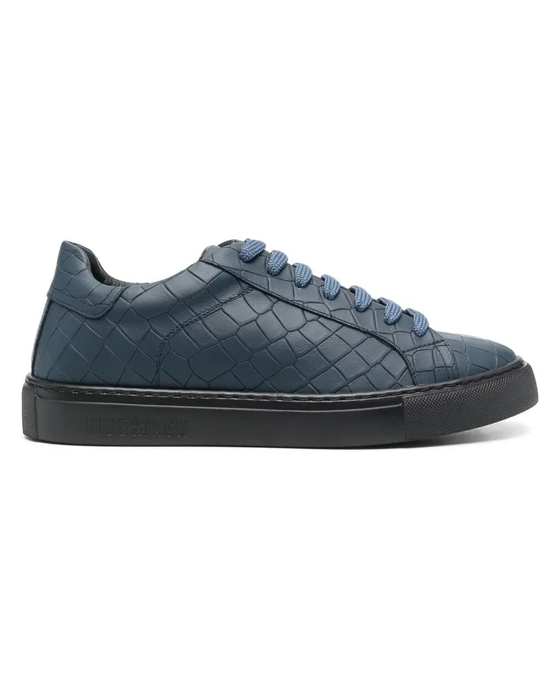 Hide & Jack Essence Croco Sneakers Blau