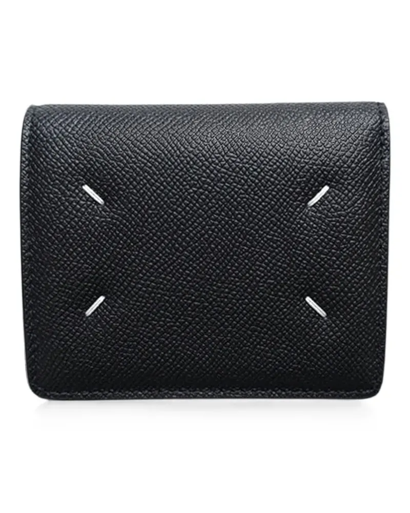 Maison Margiela Four-Stitch bi-fold wallet - Schwarz Schwarz