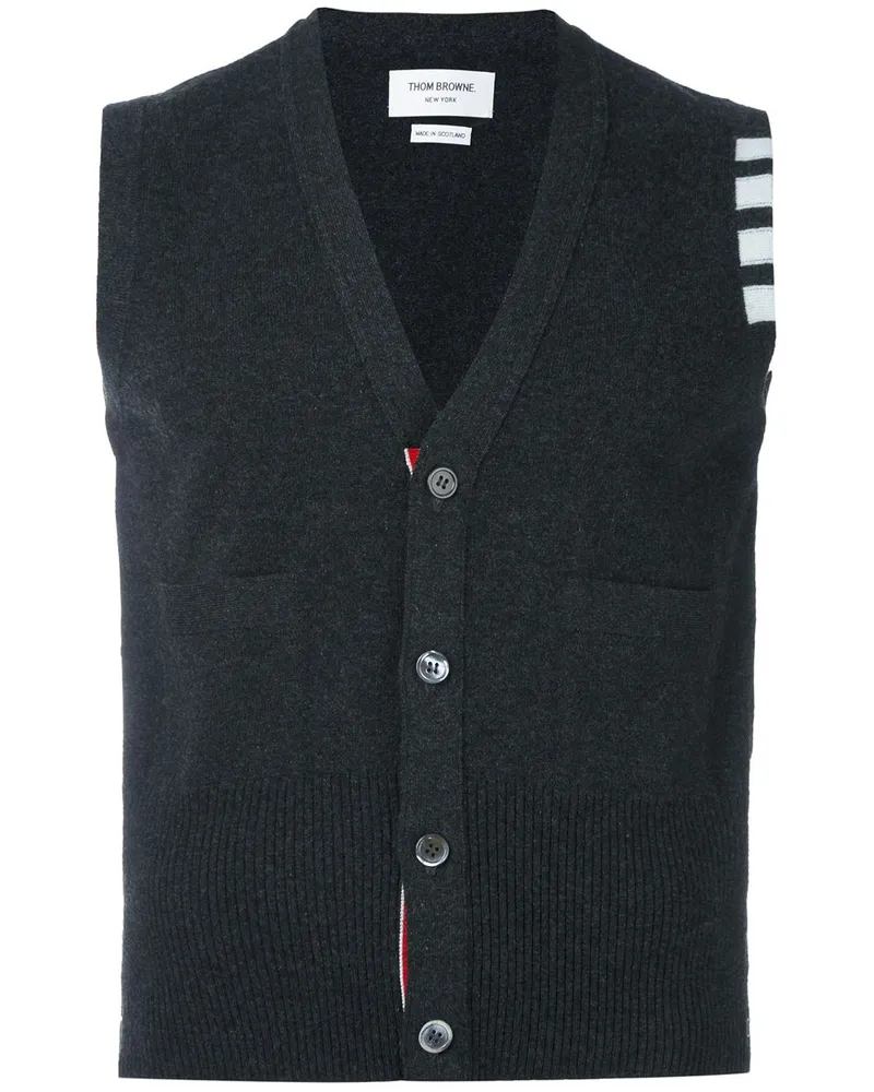 Thom Browne Cardigan ohne Ärmel aus Kaschmir - Grau Grau