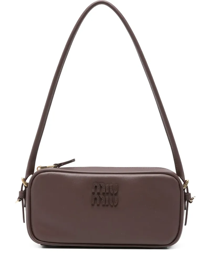 Miu Miu Mini-Tasche aus Leder - Braun Braun