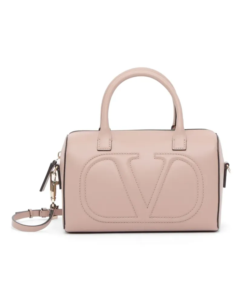 Valentino Garavani VLogo Walk calfskin handbag - Rosa Rosa