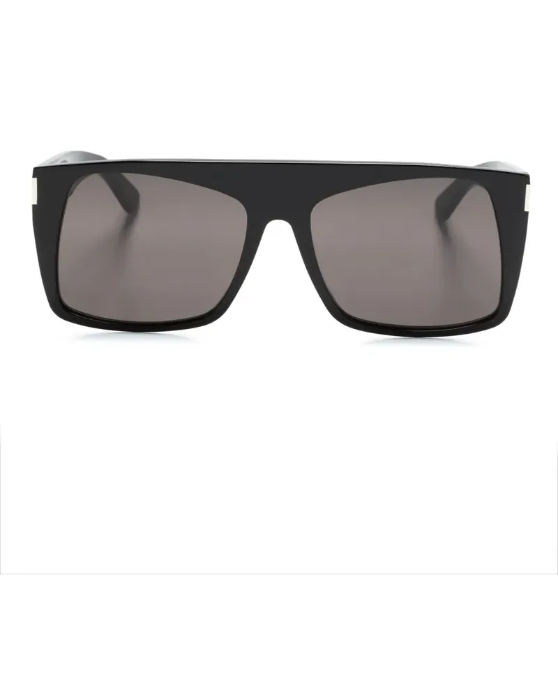 Saint Laurent Eckige SL 651 Vitti Sonnenbrille - Schwarz Schwarz