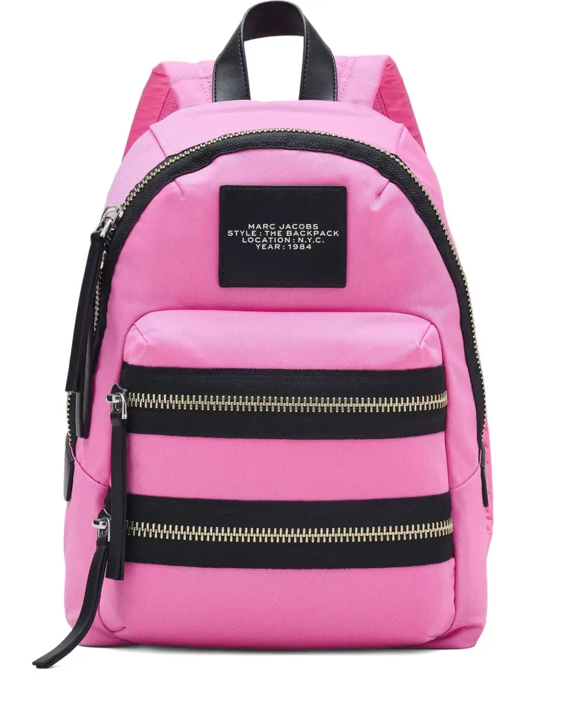 Marc Jacobs Mittelgroßer The Biker Rucksack - Rosa Rosa