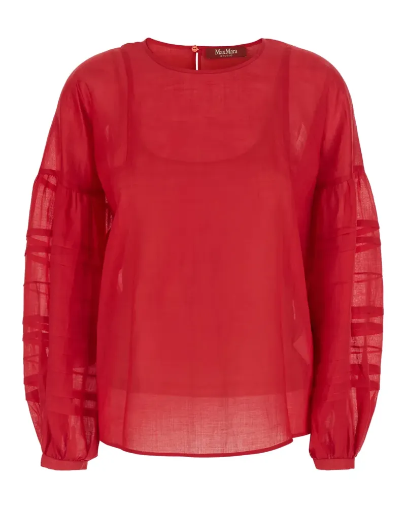 Max Mara Paese Bluse - Rot Rot