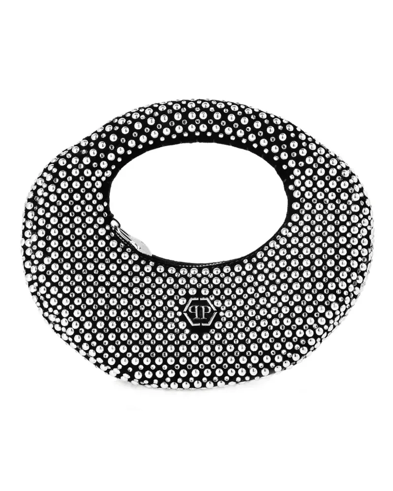 Philipp Plein Tote Bag mit ovalen Nieten - Schwarz Schwarz