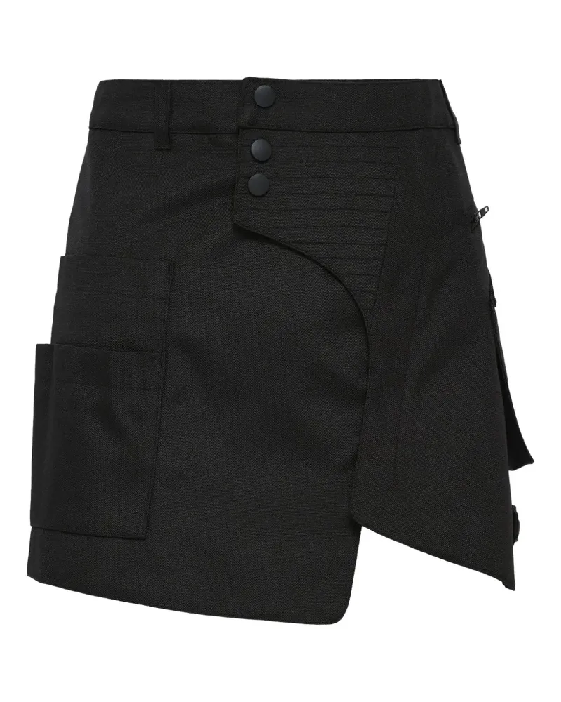 BONBOM carpenter-pocket mini skirt - Schwarz Schwarz