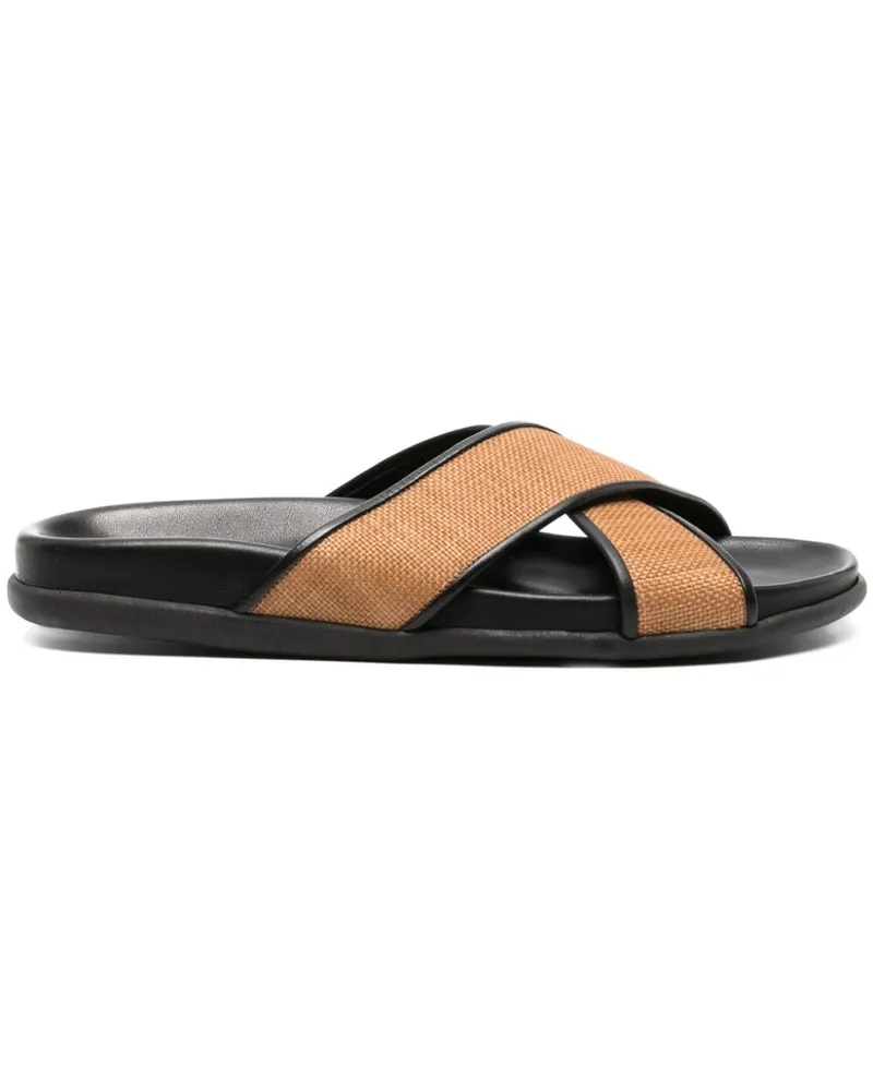 Ancient Greek Sandals Flache Thais Sandalen - Schwarz Schwarz