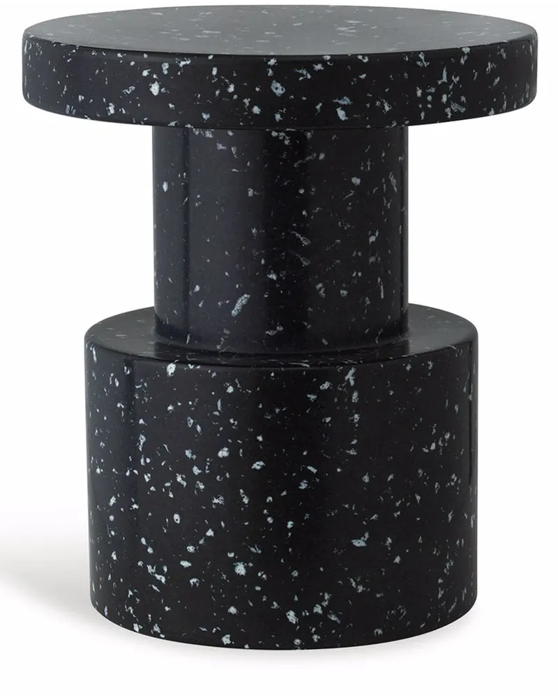 Normann Copenhagen Gesprenkelter Bit Hocker - Schwarz Schwarz
