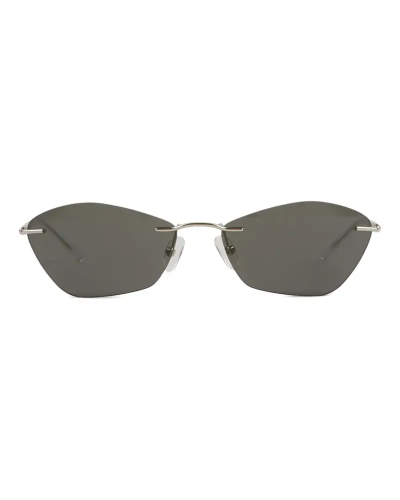 Alexander McQueen geometric-frame sunglasses - Grau Grau