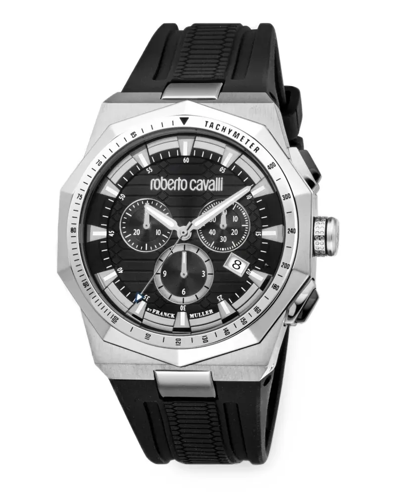 Roberto Cavalli x Franck Muller chronograph tachymeter 44mm watch - Schwarz Schwarz