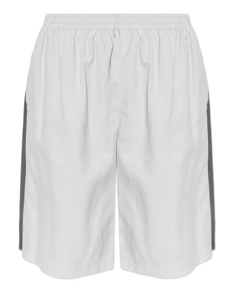 Balenciaga Gestreifte Sport-Shorts - Grau Grau