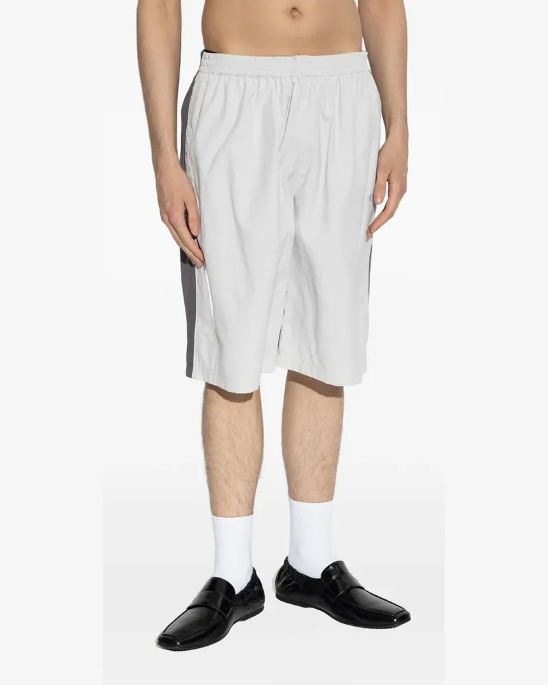 Balenciaga striped track shorts - Grau Grau