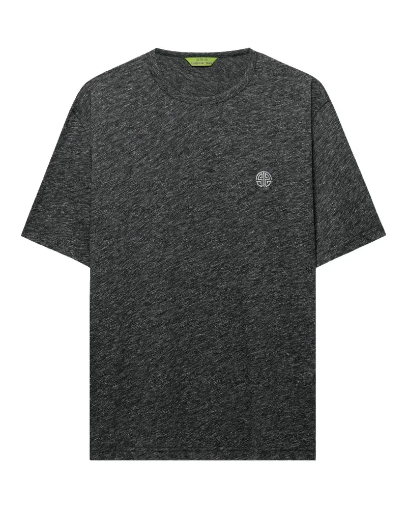 Shanghai Tang Shou T-Shirt mit Stickerei - Grau Grau