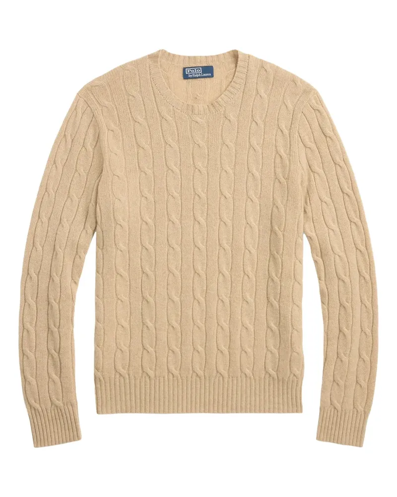 Ralph Lauren Kaschmirpullover mit Zopfmuster - Nude Nude