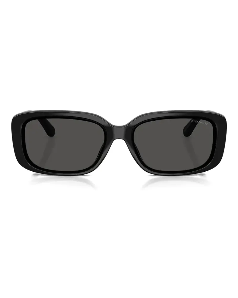 Coach logo rectangle-frame sunglasses - Schwarz Schwarz