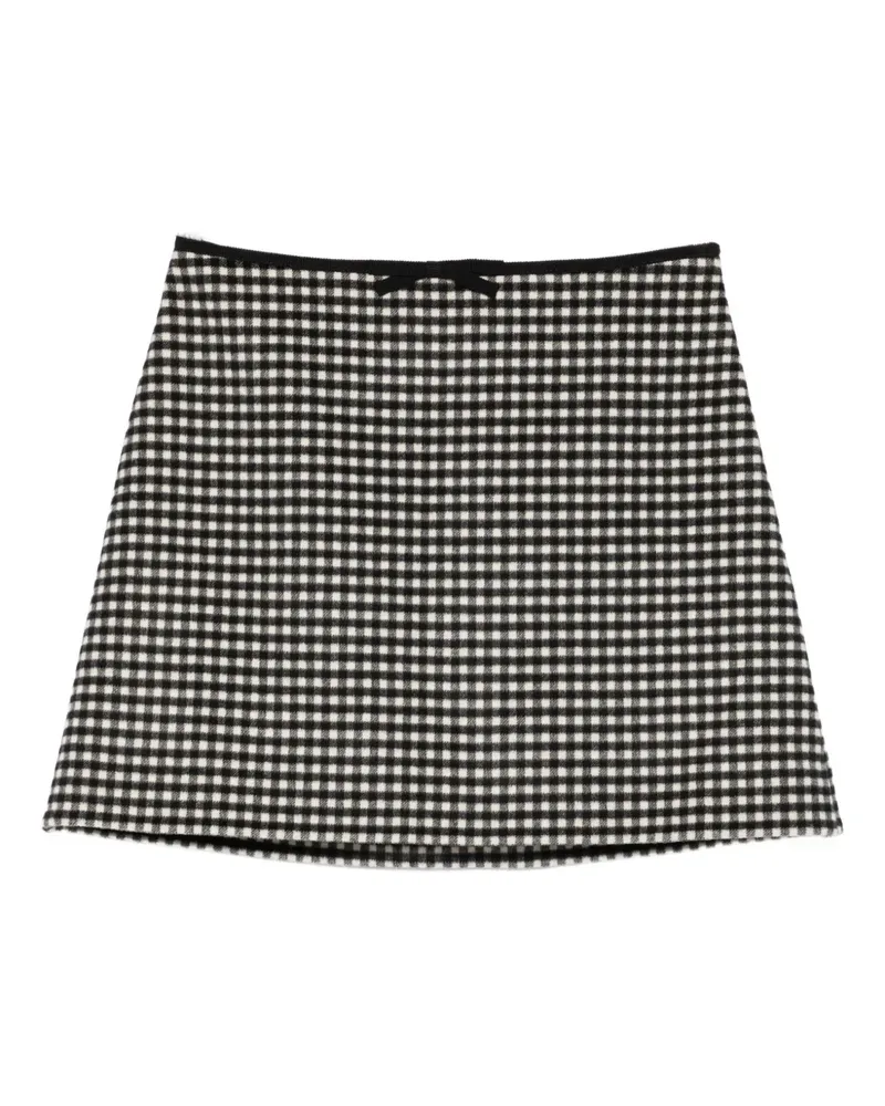 Valentino Garavani Karierter Rock mit Schleife - Nude Nude