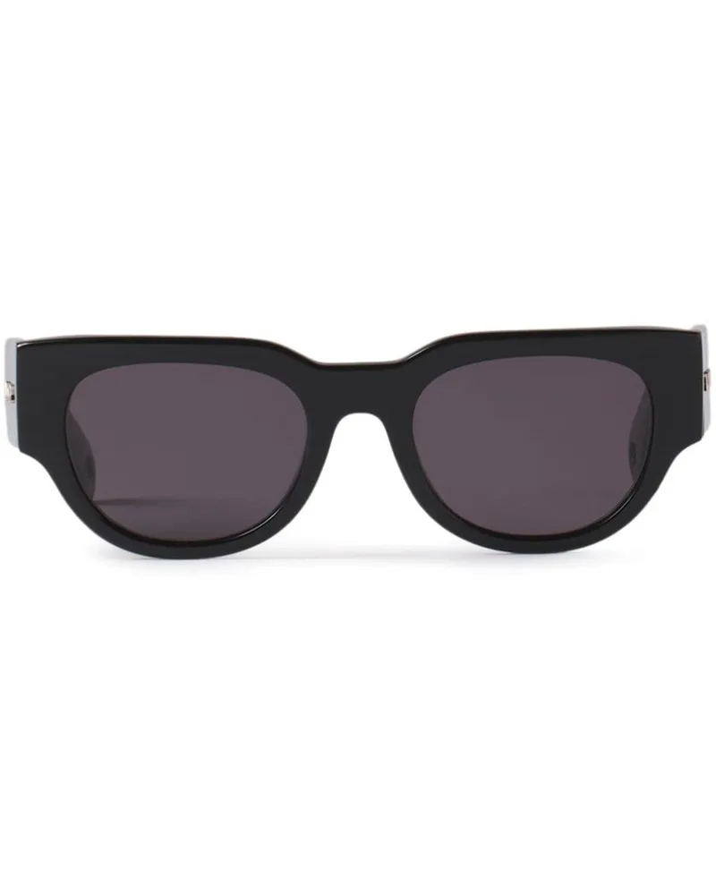Lanvin Sonnenbrille mit geometrischem Gestell - Schwarz Schwarz