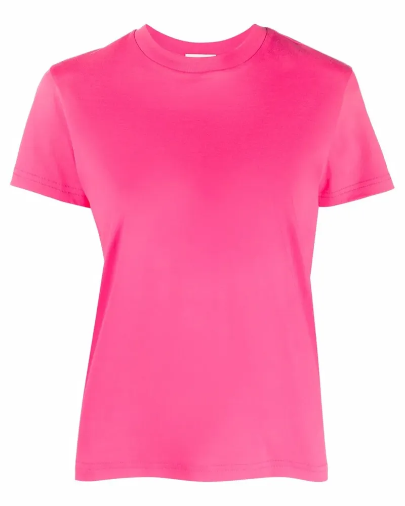 Moncler T-Shirt mit Logo-Print - Rosa Rosa