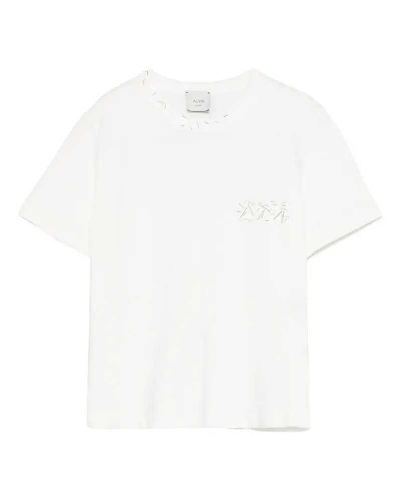 ALYSI embellished T-shirt - Weiß Weiß