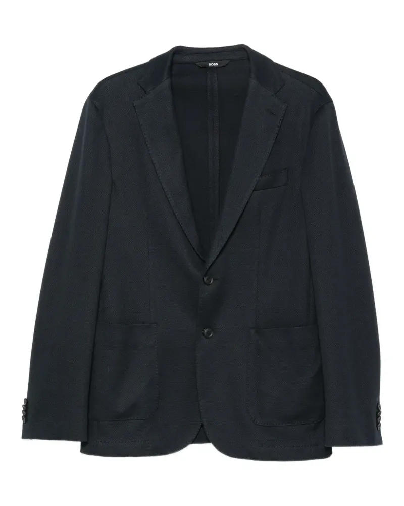 HUGO BOSS Einreihige Jacke mit fallendem Revers - Blau Blau