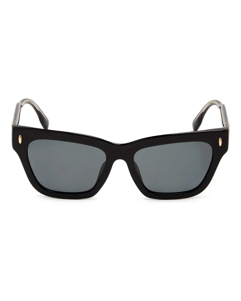 Tory Burch Miller Sonnenbrille mit eckigem Gestell - Schwarz Schwarz