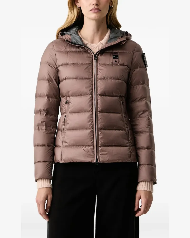 Blauer Charme quilted hooded padded jacket - Rosa Rosa