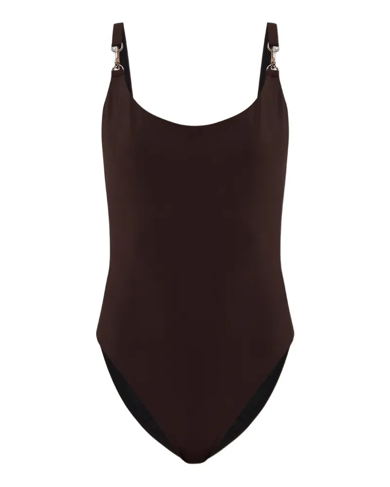 Tory Burch Badeanzug mit Ring - Braun Braun