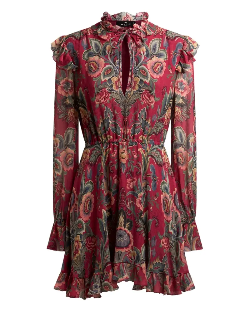 Etro Minikleid mit Blumenmuster - Rot Rot