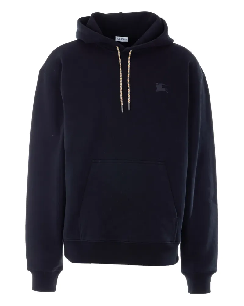 Burberry embroidered knight stamp hoodie - Blau Blau