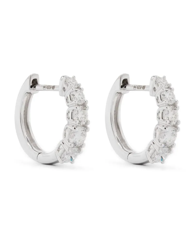 ANITA KO 18kt Weißgoldohrringe mit Diamanten - Silber Silber