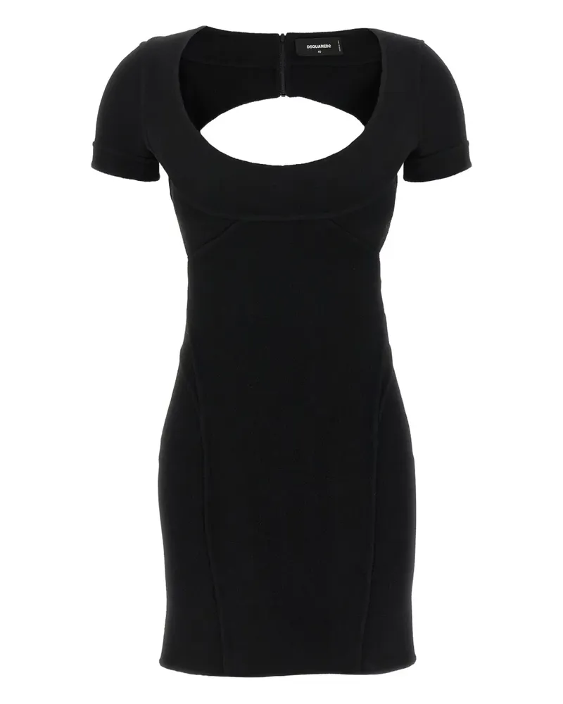 Dsquared2 Figurbetontes Midikleid - Schwarz Schwarz