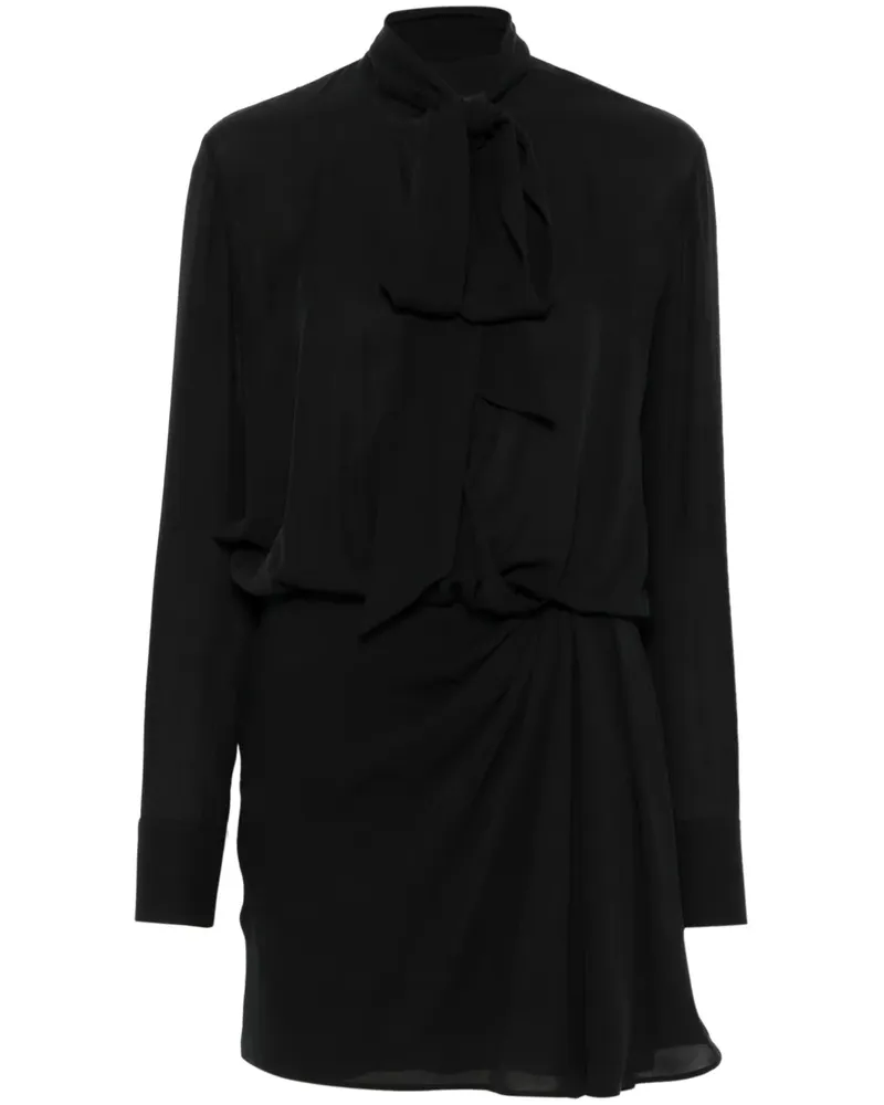 Valentino Garavani Minikleid aus Seide - Schwarz Schwarz
