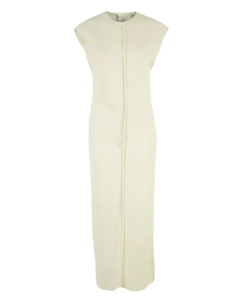 AMI Paris Midikleid mit ungesäumten Kanten - Nude Nude