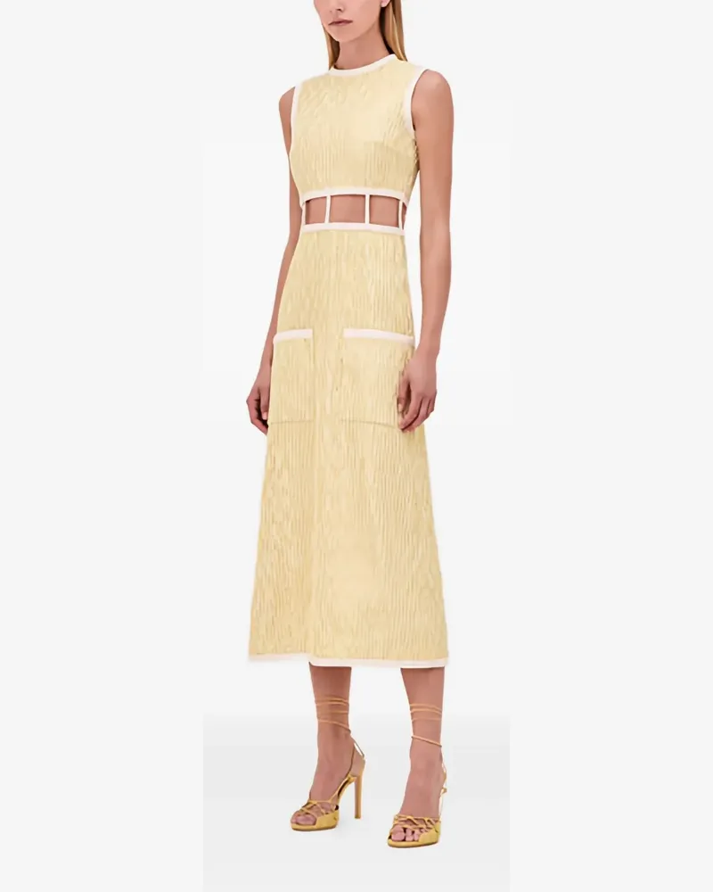 Alexis Renee Kleid mit Cut-Out - Gelb Gelb