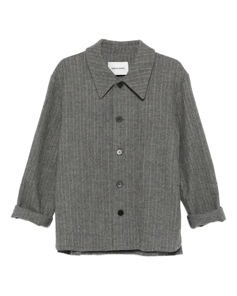 LOW CLASSIC Jacke mit Nadelstreifen - Grau Grau