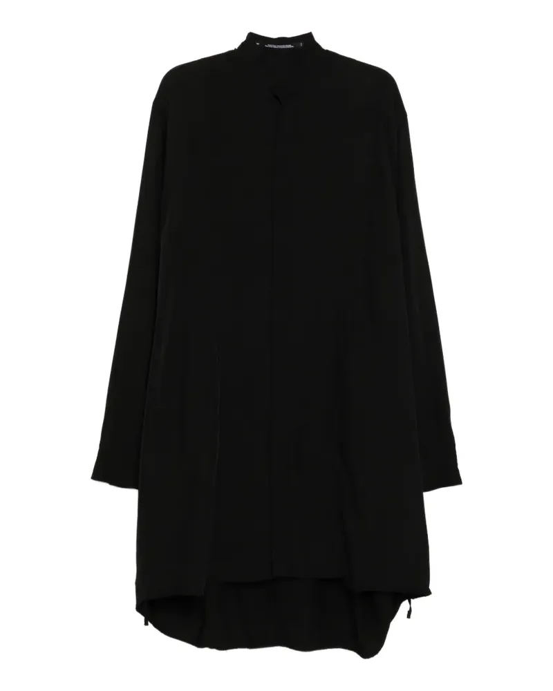 Julius Hemd mit Stehkragen - Schwarz Schwarz