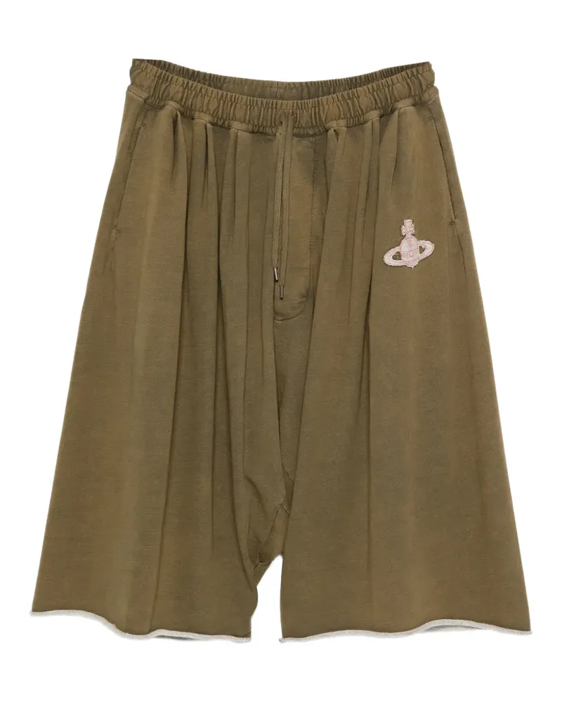 Vivienne Westwood Joggingshorts mit Logo-Patch - Grün Grün