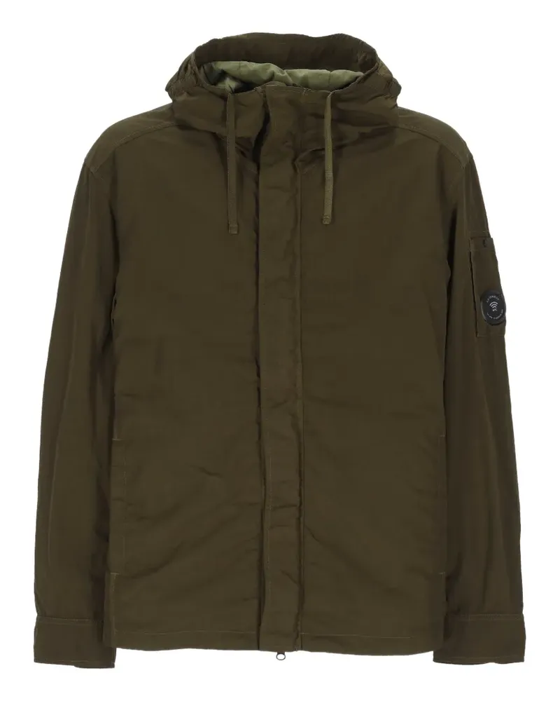 C.P. Company T-ST nylon lens hooded overshirt - Grün Grün