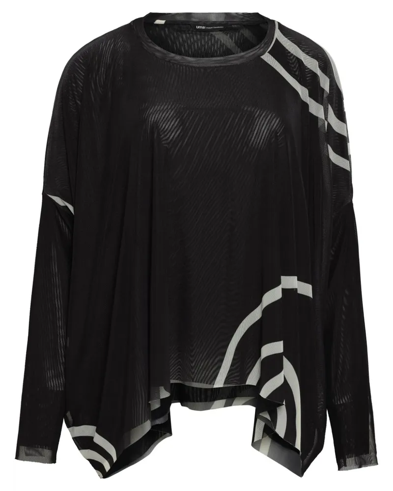 Uma Raquel Davidowicz Langarmshirt mit Print Schwarz