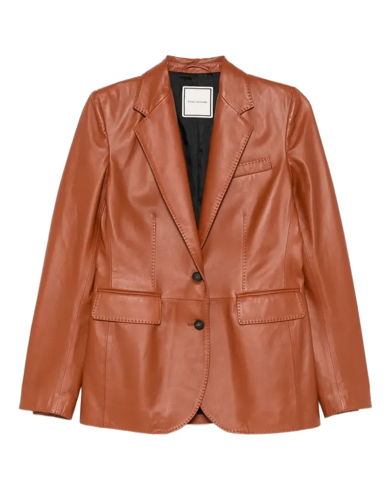 Tagliatore Blazer mit fallendem Revers - Braun Braun