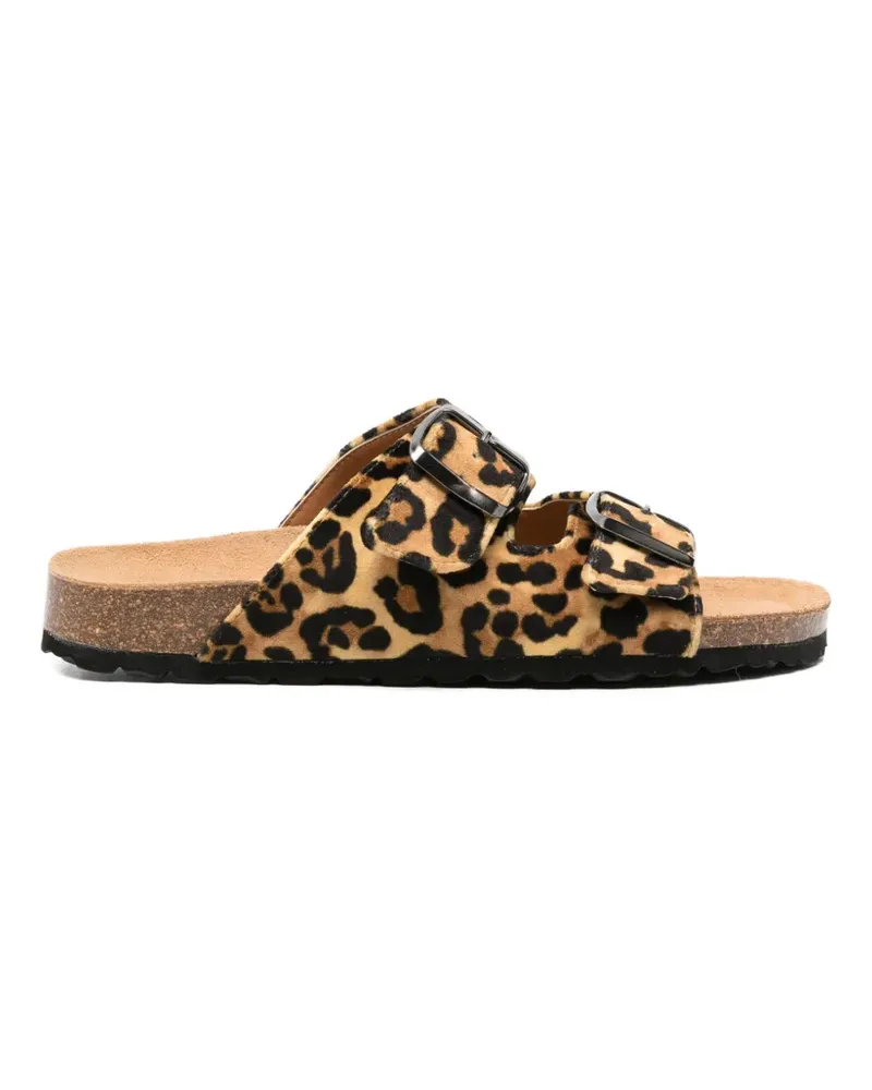 MC2 Saint Barth leopard-print sandals - Braun Braun