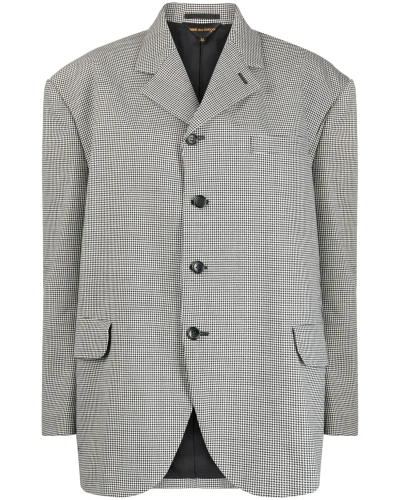 Comme des Garçons Karierter Blazer - Schwarz Schwarz