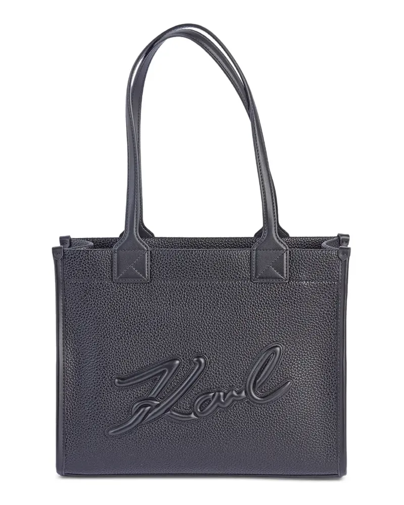 Karl Lagerfeld K/Square Tote Bag mit Prägung - Schwarz Schwarz